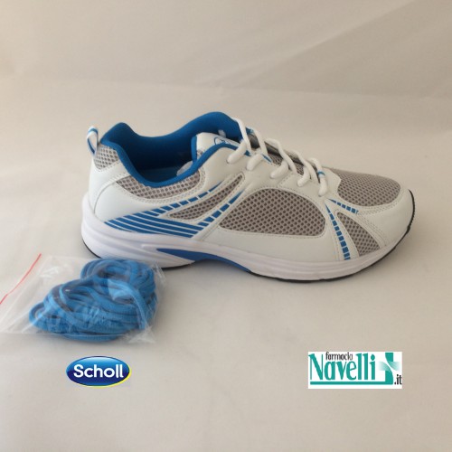 DR SCHOLL LIGHTWALKER BIANCO-BLU